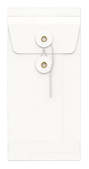 Envelop Met Japanse Sluiting Tokyo Wit 22x11x2.5cm 100stuks