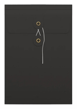 Envelop Met Japanse Sluiting Tokyo Zwart 22.9x16.2x2.5cm 100stuks Envelop Met Japanse Sluiting Tokyo Zwart 22.9x16.2x2.5cm 100stuks