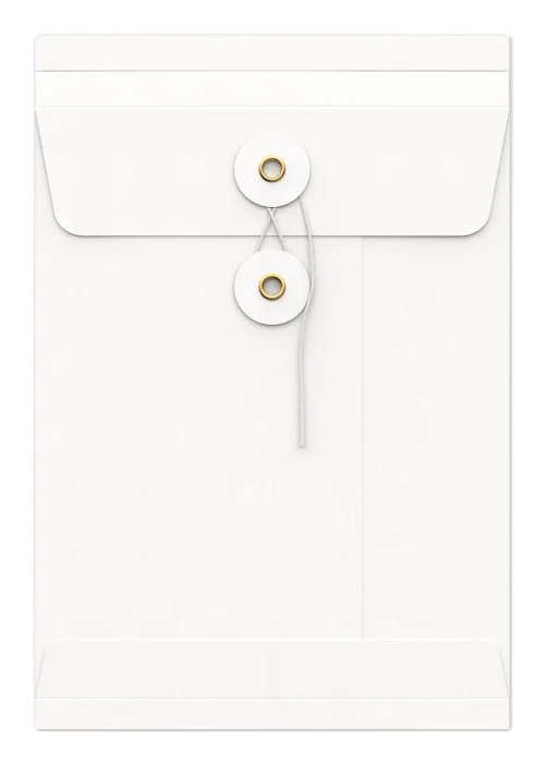 Envelop Met Japanse Sluiting Tokyo Wit 22.9x16.2x2.5cm 100stuks