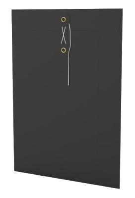 Envelop Met Japanse Sluiting Tokyo Zwart 32.4x22.9cm 100stuks Envelop Met Japanse Sluiting Tokyo Zwart 32.4x22.9cm 100stuks