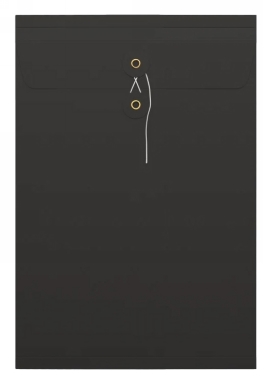 Envelop Met Japanse Sluiting Tokyo Zwart 32.4x22.9x2.5cm 100stuks Envelop Met Japanse Sluiting Tokyo Zwart 32.4x22.9x2.5cm 100stuks