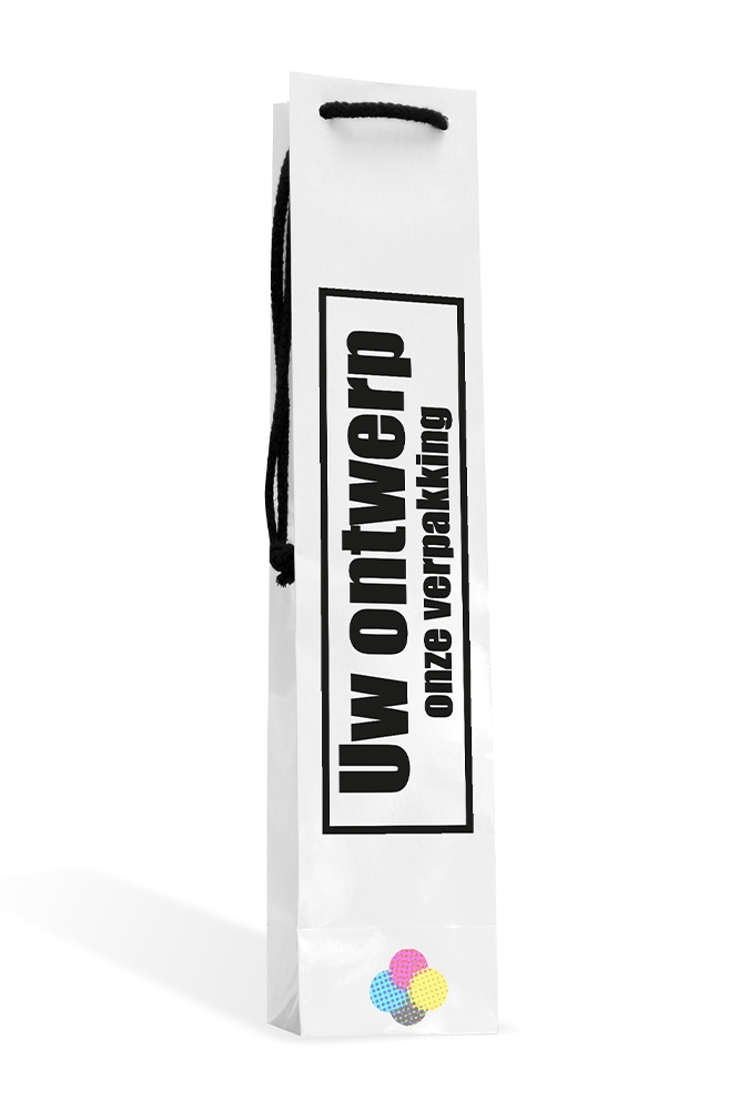 Luxe Wijntassen Bedrukken Met Logo 170GRAM FSC® & Koord 8.8x7.8x39cm Luxe Wijntassen Bedrukken Met Logo 170GRAM FSC® & Koord 8.8x7.8x39cm