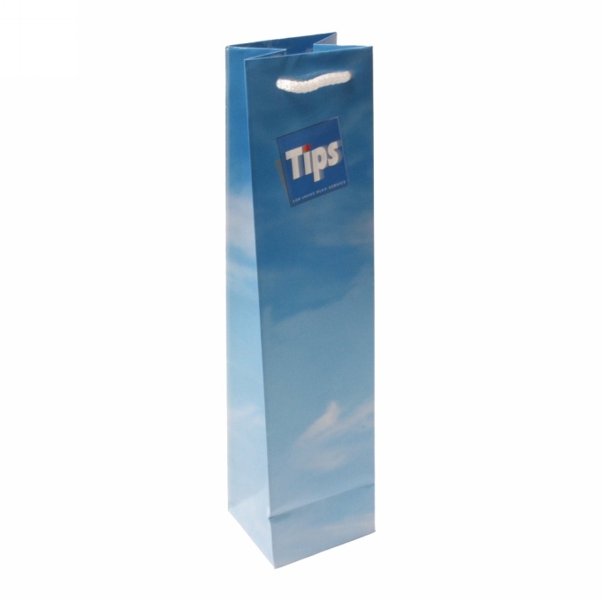Luxe Wijntassen Bedrukken Met Logo 170GRAM FSC® & Koord 10x9x40cm Luxe Wijntassen Bedrukken Met Logo 170GRAM FSC® & Koord 10x9x40cm