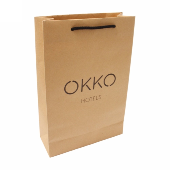 Kraft Tassen Bedrukken Met Logo 120GRAM & Koord 24x9x36cm A4 FORMAAT