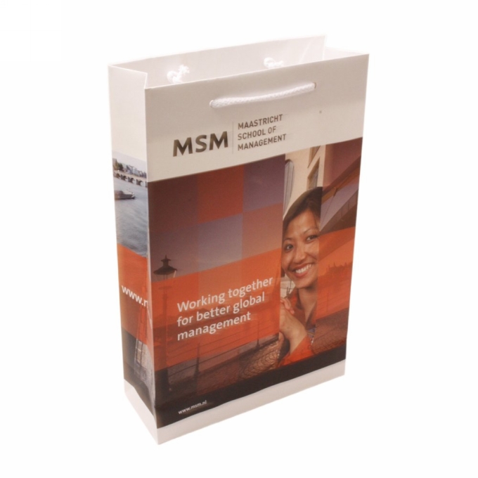 Luxe Tassen Bedrukken Met Logo 170GRAM & Koord 24x9x36cm A4 FORMAAT