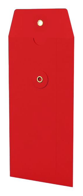 Envelop Met Japanse Sluiting Tokyo Rood 22x11cm 100stuks Envelop Met Japanse Sluiting Tokyo Rood 22x11cm 100stuks