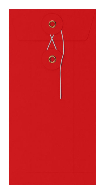 Envelop Met Japanse Sluiting Tokyo Rood 22x11cm 100stuks