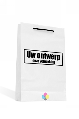 Luxe Tassen Bedrukken Met Logo 170GRAM FSC® & Koord 24x9x36cm A4 Luxe Tassen Bedrukken Met Logo 170GRAM FSC® & Koord 24x9x36cm A4