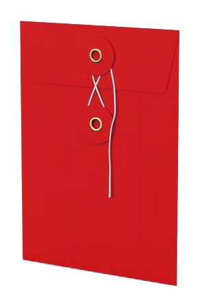 Envelop Met Japanse Sluiting Tokyo Rood 16.2x11.4cm 100stuks Envelop Met Japanse Sluiting Tokyo Rood 16.2x11.4cm 100stuks