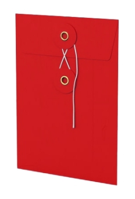 Envelop Met Japanse Sluiting Tokyo Rood 16.2x11.4cm 100stuks Envelop Met Japanse Sluiting Tokyo Rood 16.2x11.4cm 100stuks