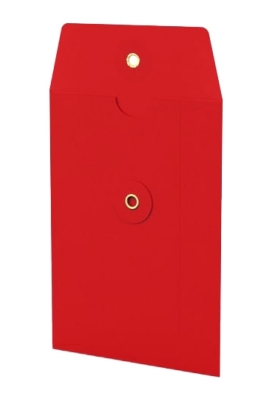 Envelop Met Japanse Sluiting Tokyo Rood 16.2x11.4cm 100stuks Envelop Met Japanse Sluiting Tokyo Rood 16.2x11.4cm 100stuks
