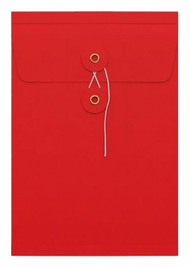 Envelop Met Japanse Sluiting Tokyo Rood 22.9x16.2x2.5cm 100stuks Envelop Met Japanse Sluiting Tokyo Rood 22.9x16.2x2.5cm 100stuks