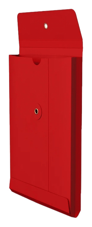 Envelop Met Japanse Sluiting Tokyo Rood 22.9x16.2x2.5cm 100stuks