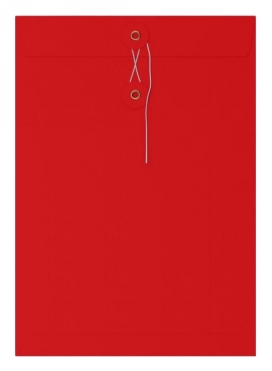 Envelop Met Japanse Sluiting Tokyo Rood 32.4x22.9cm 100stuks Envelop Met Japanse Sluiting Tokyo Rood 32.4x22.9cm 100stuks