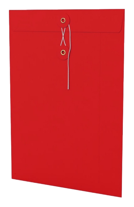 Envelop Met Japanse Sluiting Tokyo Rood 32.4x22.9cm 100stuks Envelop Met Japanse Sluiting Tokyo Rood 32.4x22.9cm 100stuks