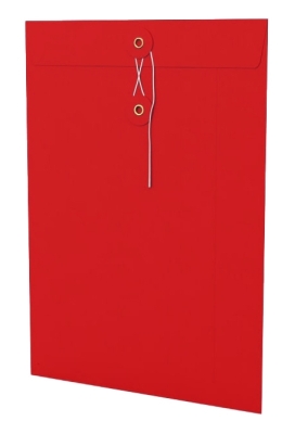 Envelop Met Japanse Sluiting Tokyo Rood 32.4x22.9cm 100stuks Envelop Met Japanse Sluiting Tokyo Rood 32.4x22.9cm 100stuks