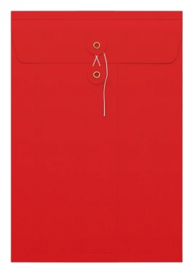 Envelop Met Japanse Sluiting Tokyo Rood 32.4x22.9x2.5cm 100stuks Envelop Met Japanse Sluiting Tokyo Rood 32.4x22.9x2.5cm 100stuks