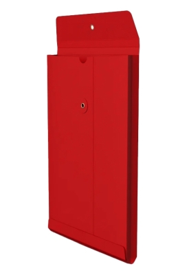 Envelop Met Japanse Sluiting Tokyo Rood 32.4x22.9x2.5cm 100stuks Envelop Met Japanse Sluiting Tokyo Rood 32.4x22.9x2.5cm 100stuks