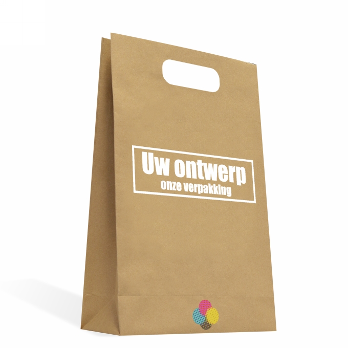 Kraft Tassen Bedrukken Met Logo 120GRAM & Handgreep 24x9x36cm Kraft Tassen Bedrukken Met Logo 120GRAM & Handgreep 24x9x36cm