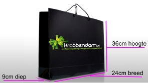 Kraft Tassen Bedrukken Met Logo 120GRAM & Handgreep 24x9x36cm