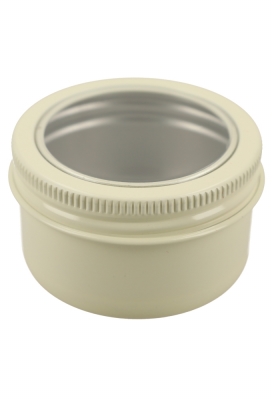 Blikken Aluminium & Schroefdeksel Venster Creme 50ml r5x3.2cm 12stuks Blikken Aluminium & Schroefdeksel Venster Creme 50ml r5x3.2cm 12stuks