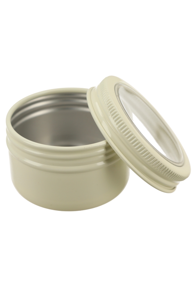 Blikken Aluminium & Schroefdeksel Venster Creme 50ml r5x3.2cm 12stuks Blikken Aluminium & Schroefdeksel Venster Creme 50ml r5x3.2cm 12stuks