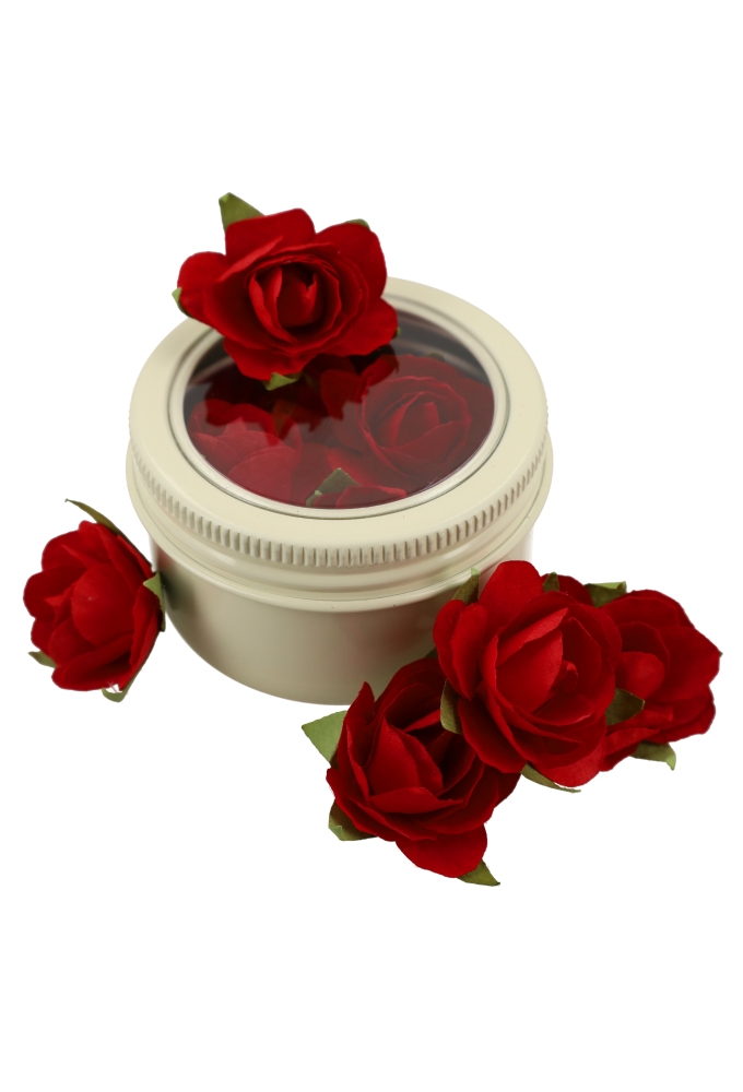 Blikken Aluminium & Schroefdeksel Venster Creme 50ml r5x3.2cm 12stuks