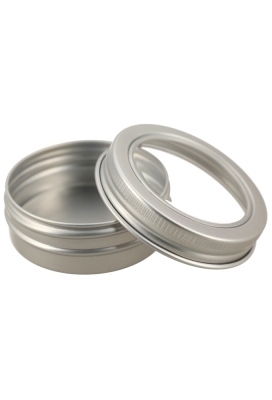 Blikken Aluminium & Schroefdeksel Venster 35ml r5.2x2.1cm 12stuks Blikken Aluminium & Schroefdeksel Venster 35ml r5.2x2.1cm 12stuks