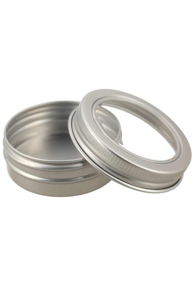 Blikken Aluminium & Schroefdeksel Venster 35ml r5.2x2.1cm 12stuks