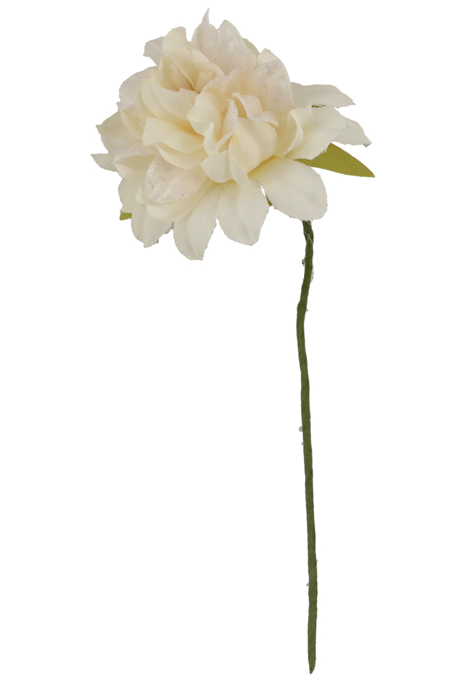 Kado Decoratie Bloem Hortencia Cream Met IJzerdraad 12cm 48stuks