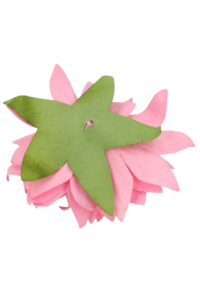 Kado Decoratie Bloem Roosje Roze Papier 2.8cm 12stuks