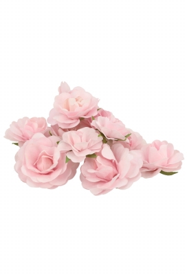 Kado Decoratie Bloem Roosje Licht Roze Papier 4 & 3cm 12stuks Kado Decoratie Bloem Roosje Licht Roze Papier 4 & 3cm 12stuks