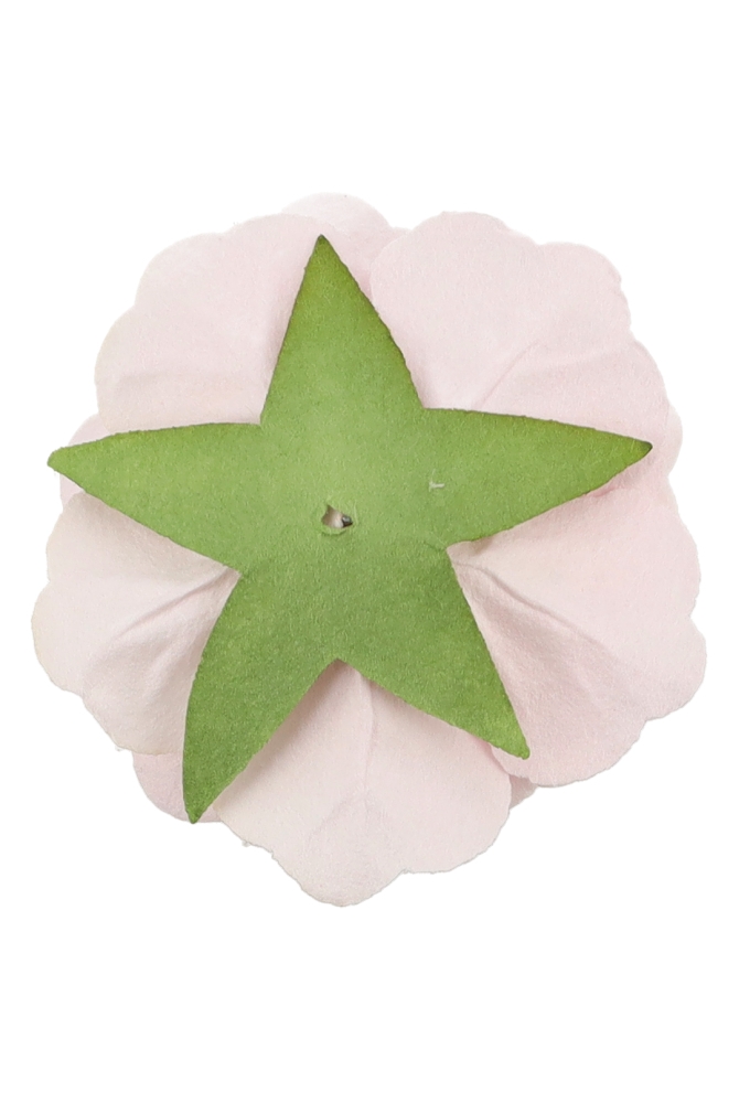 Kado Decoratie Bloem Roosje Licht Roze Papier 4 & 3cm 12stuks Kado Decoratie Bloem Roosje Licht Roze Papier 4 & 3cm 12stuks