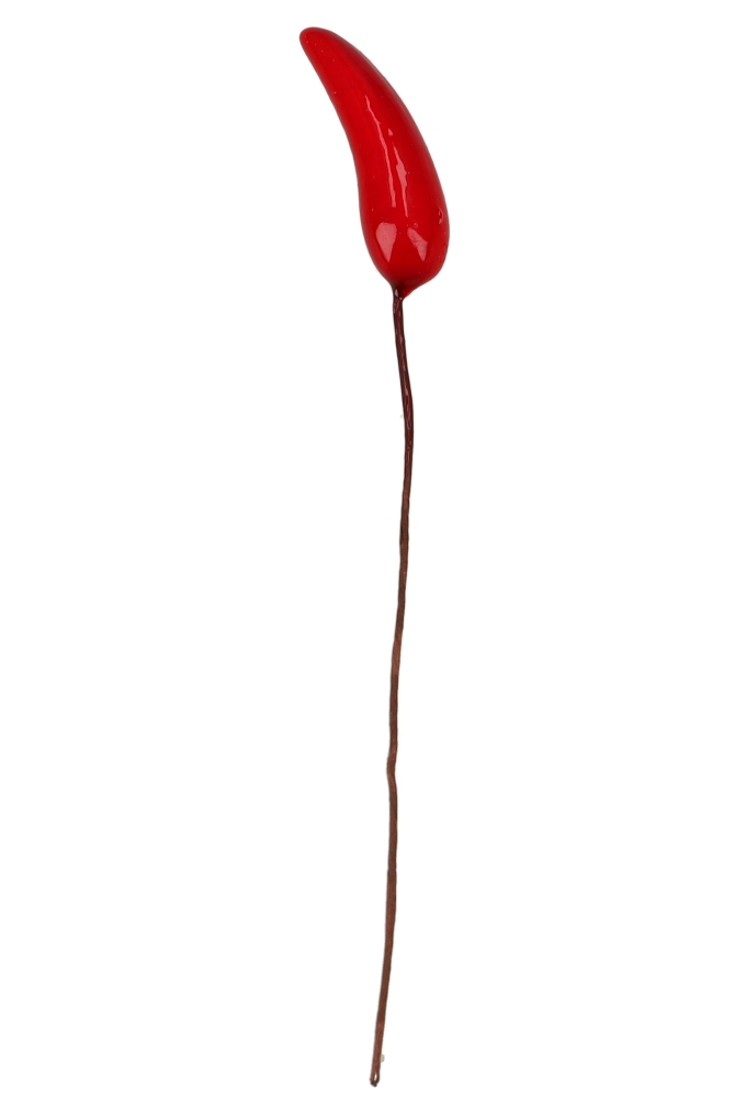 Kado Decoratie Chilles Rood Met IJzerdraad 12cm 144stuks Kado Decoratie Chilles Rood Met IJzerdraad 12cm 144stuks