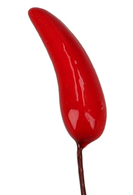 Kado Decoratie Chilles Rood Met IJzerdraad 12cm 144stuks Kado Decoratie Chilles Rood Met IJzerdraad 12cm 144stuks