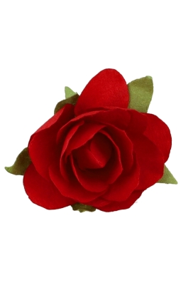 Kado Decoratie Bloem Roosje Rood Papier 2.8cm 12stuks Kado Decoratie Bloem Roosje Rood Papier 2.8cm 12stuks