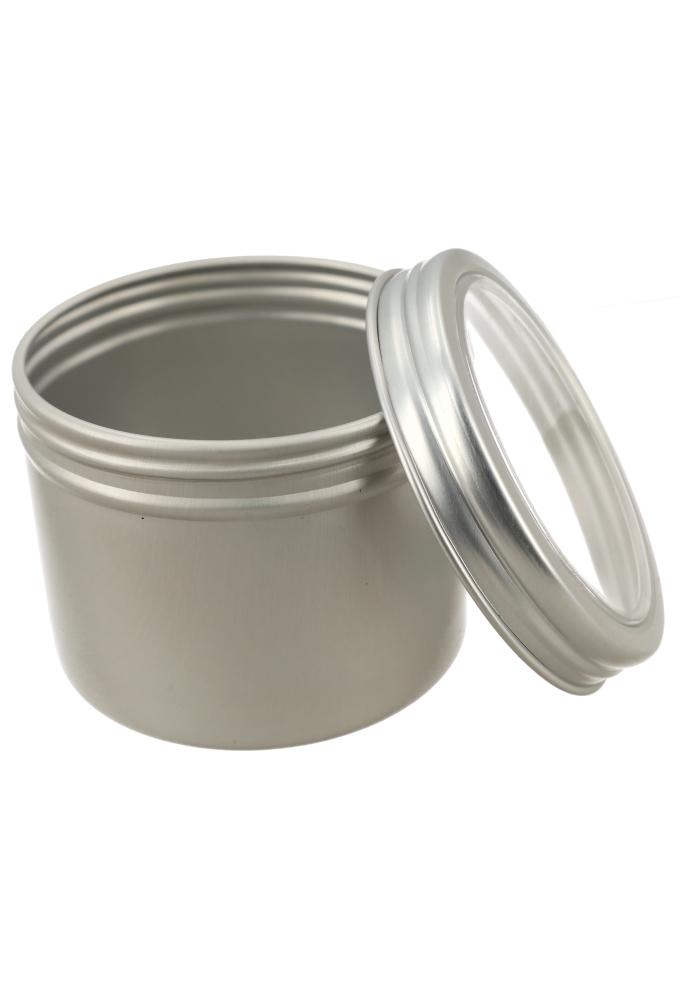 Blikken Aluminium & Schroefdeksel Venster 120ml r6.5x5cm 6stuks Blikken Aluminium & Schroefdeksel Venster 120ml r6.5x5cm 6stuks