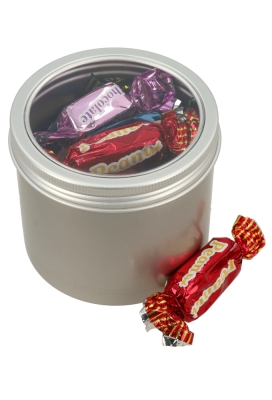 Blikken Aluminium & Schroefdeksel Venster 350ml r8.2X7.5cm 6stuks Blikken Aluminium & Schroefdeksel Venster 350ml r8.2X7.5cm 6stuks