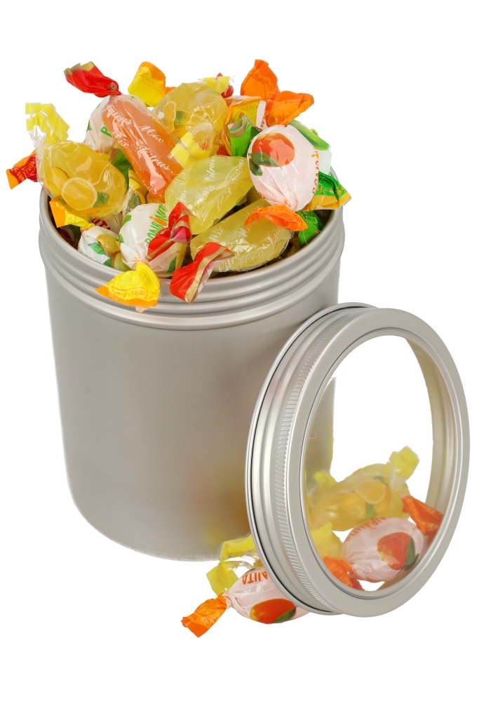 Blikken Aluminium & Schroefdeksel Venster 650ml r9.2x11.6cm 6stuks