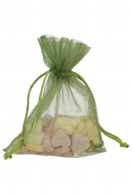 Organza zakjes Salie Groen Medium 12x17cm 10stuks Organza zakjes Salie Groen Medium 12x17cm 10stuks
