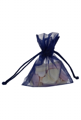 Organza zakjes Donker Blauw Klein 9x12.5cm 10stuks Organza zakjes Donker Blauw Klein 9x12.5cm 10stuks
