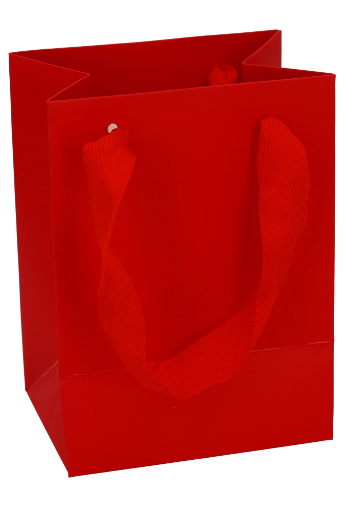 Kadotasjes Trazo Rood Mat Met PET Venster FSC® 11x8x15cm 10stuks