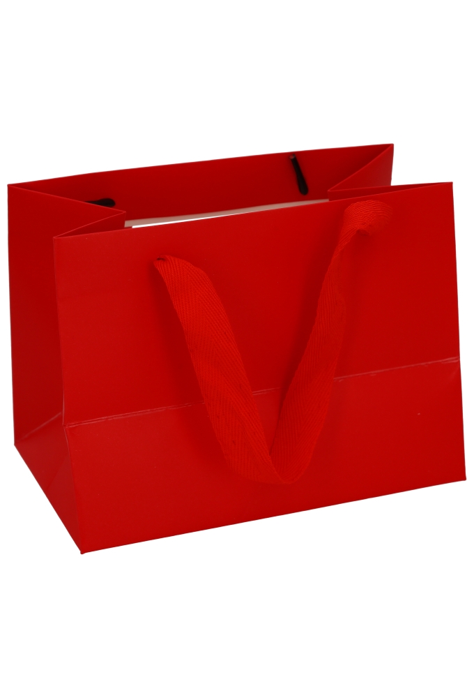 Kadotasjes Trazo Rood Mat Met PET Venster FSC® 18x11x13.5cm 10stuks