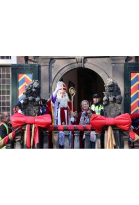 Deurstrik Dubbel Rood Lucca 77x50+40cm & Zuignap lint 25cm