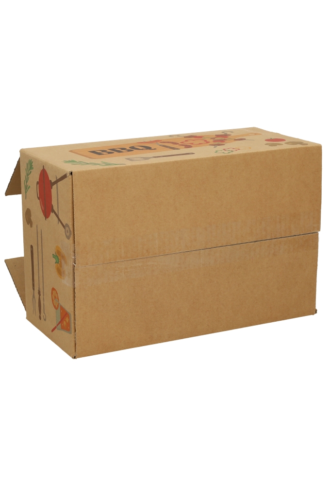 Geschenkdozen Kraft BBQ Box 31x20x14cm 30stuks