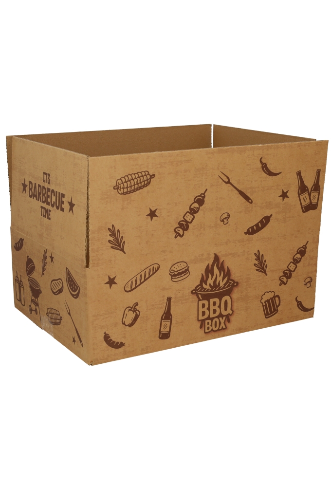 Geschenkdozen Kraft Its Barbecue Time 39x29x13cm 15stuks