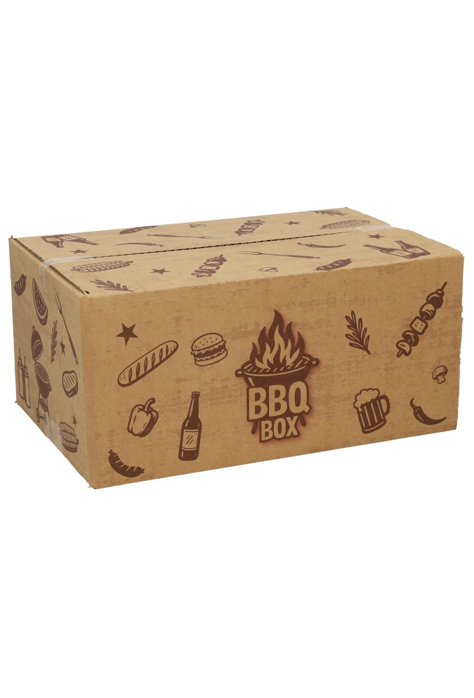Geschenkdozen Kraft Its Barbecue Time 31x20x14cm 30stuks