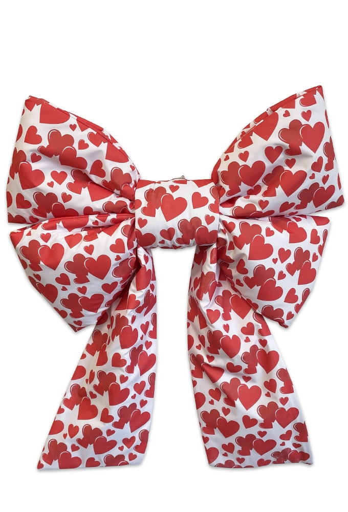 Megastrik Dubbel Rood Hartjes Lucca 77x50+40cm & Zuignap lint 25cm Megastrik Dubbel Rood Hartjes Lucca 77x50+40cm & Zuignap lint 25cm