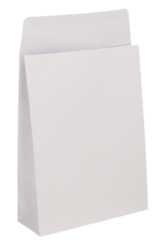 Luxe Kadozakjes Fabro Mat Wit Met Relief & Plakstrip 22x8x29cm 10stuks