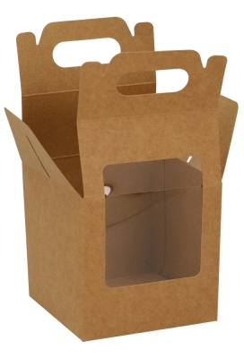 Cadeaudoosjes Kura Venster & Handgreep 10.2x10.2x10.2cm 25stuks Cadeaudoosjes Kura Venster & Handgreep 10.2x10.2x10.2cm 25stuks